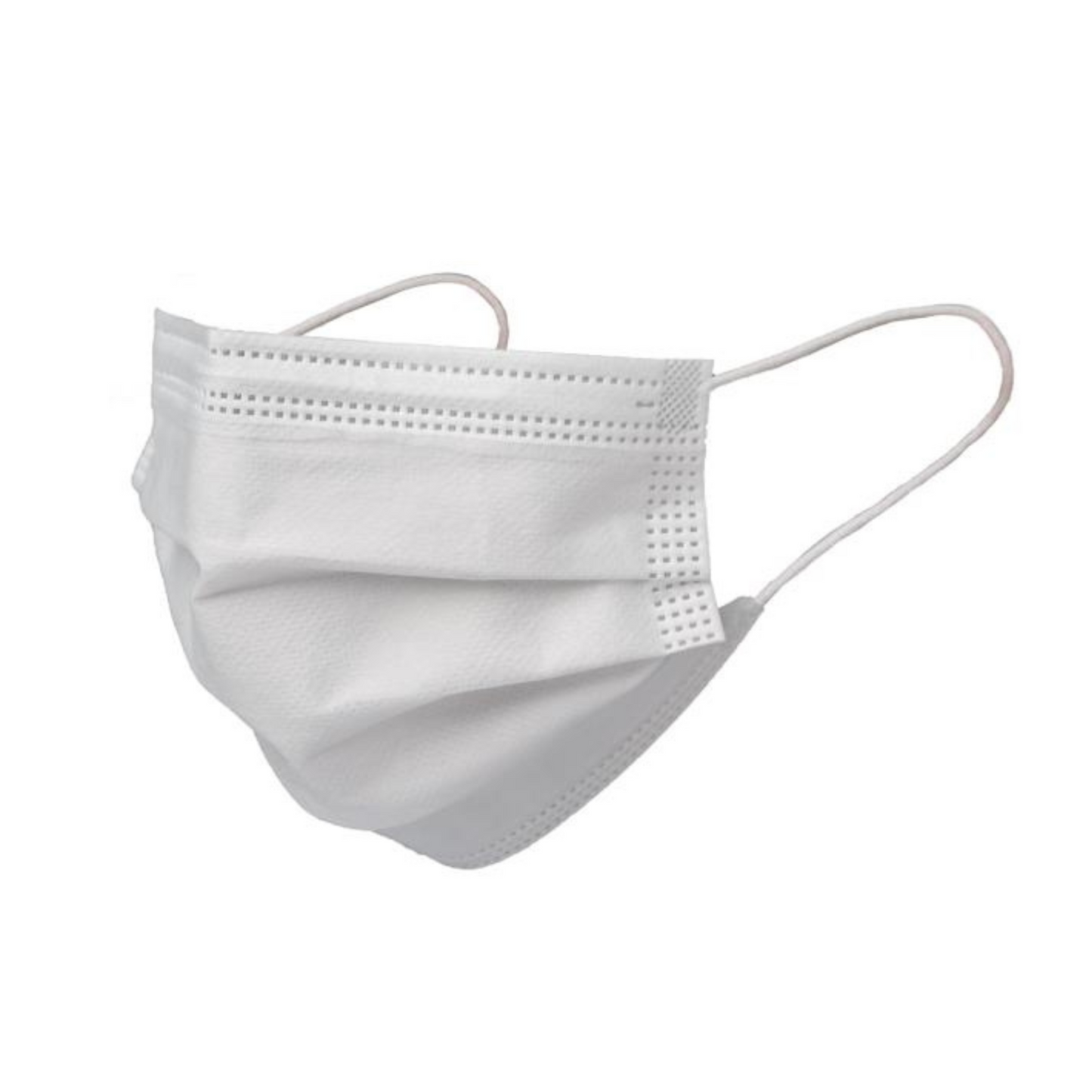 Mascarilla 3 pliegues blanca