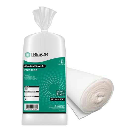 Algodón hidrofilo prensado