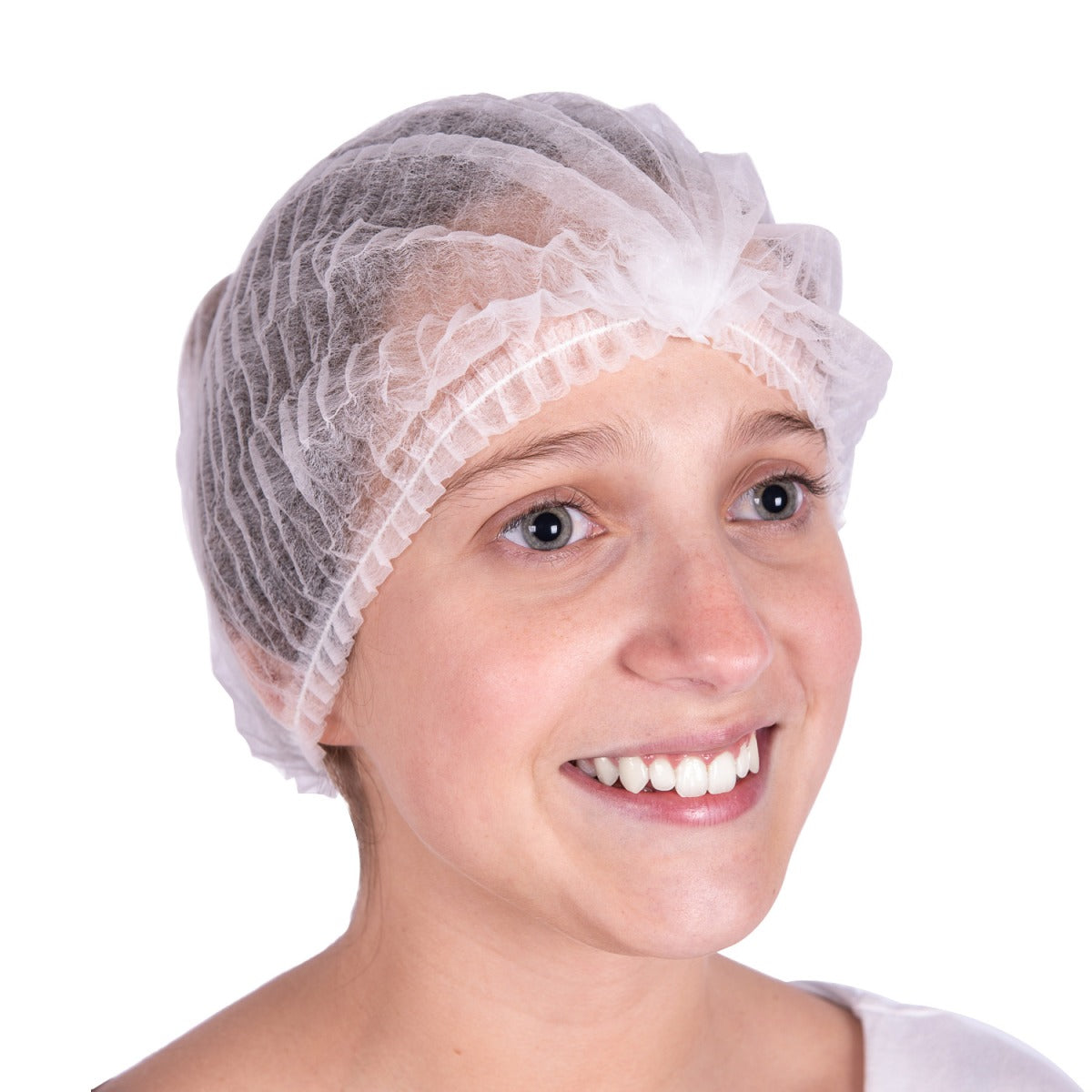 Gorro clip tela blanco