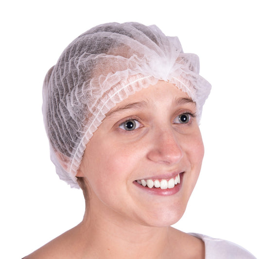 Gorro clip tela blanco