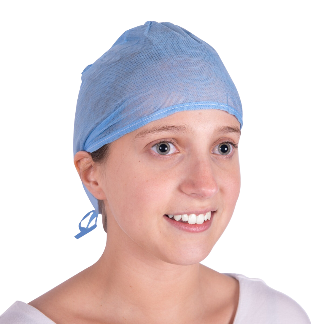 Gorro cirujano tela con tiras