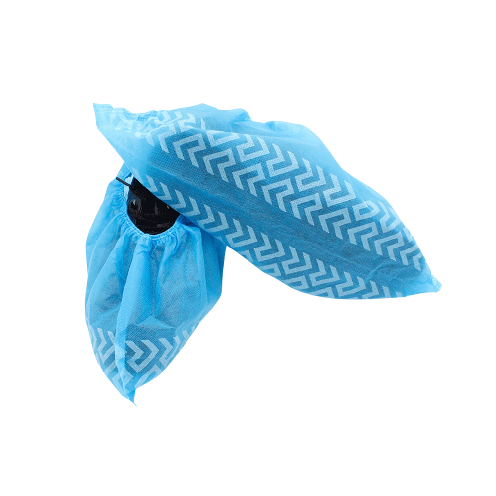 Cubre calzado tela antideslizante azul