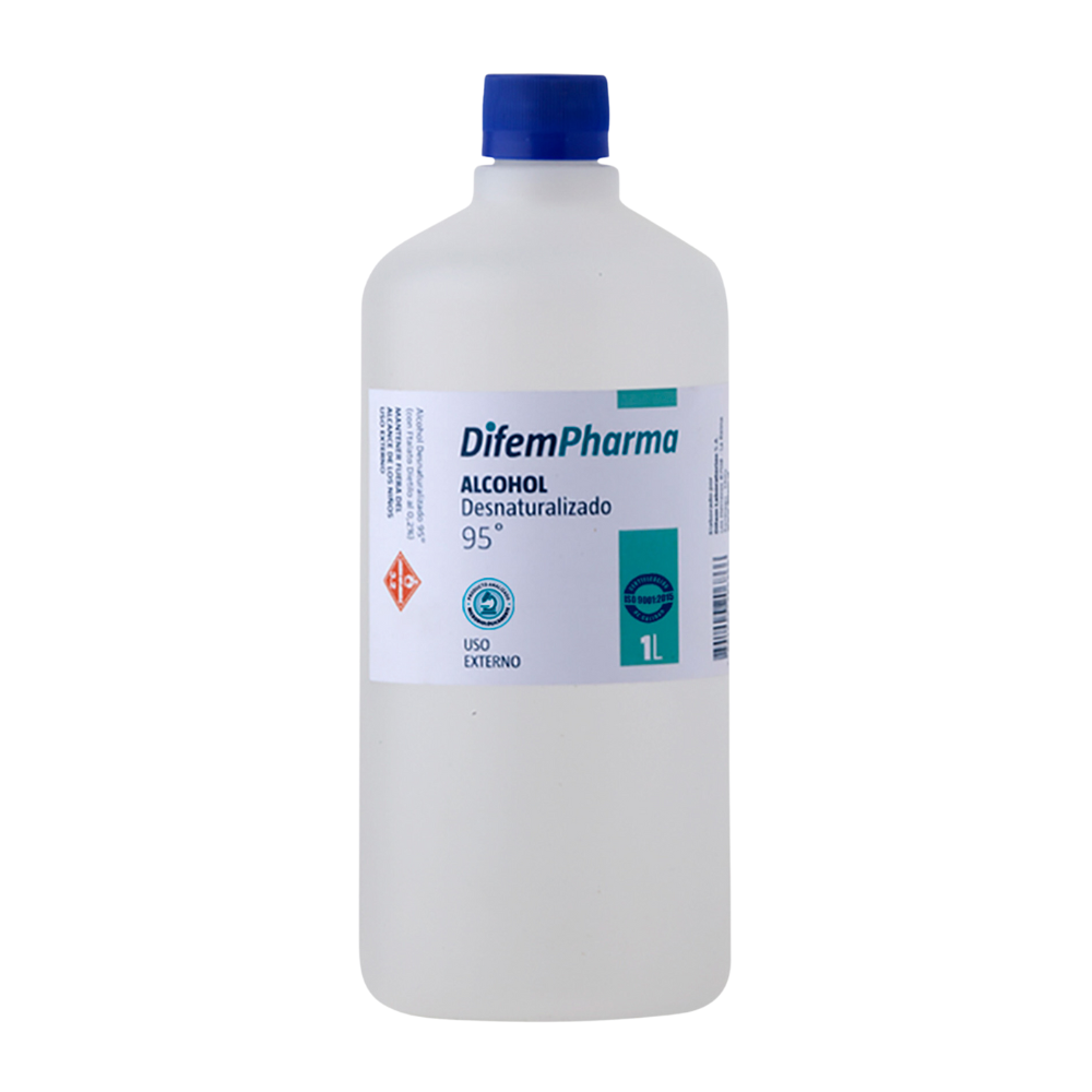 Alcohol desnaturalizado 95% 1lt